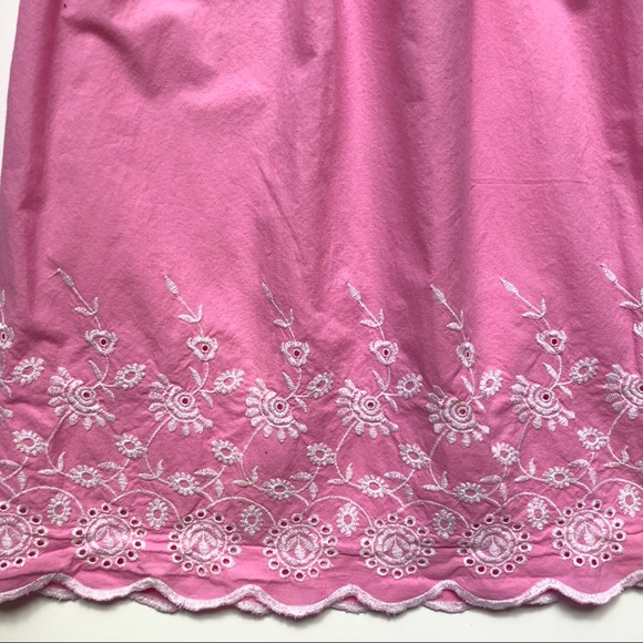 Oshkosh Pink Flutter Eyelet Dress - Girls 5 - Picture 4 of 8